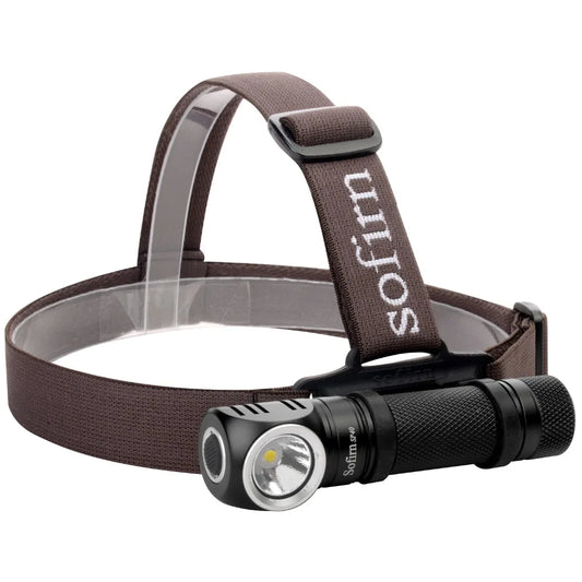 Sofirn SP40 LED Headlamp XPL 1200lm 18650 Type C Rechargeable Headlight 18350 Flashlight with Power Indicator Magnet Tail