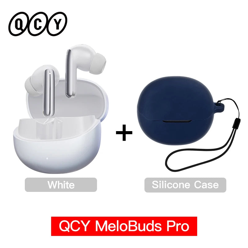 QCY MeloBuds Pro 46dB ANC Wireless Earphones Hi-Res LDAC Bluetooth 5.3 Earbuds 6 Mic Multipoint Connection in-Ear Detection