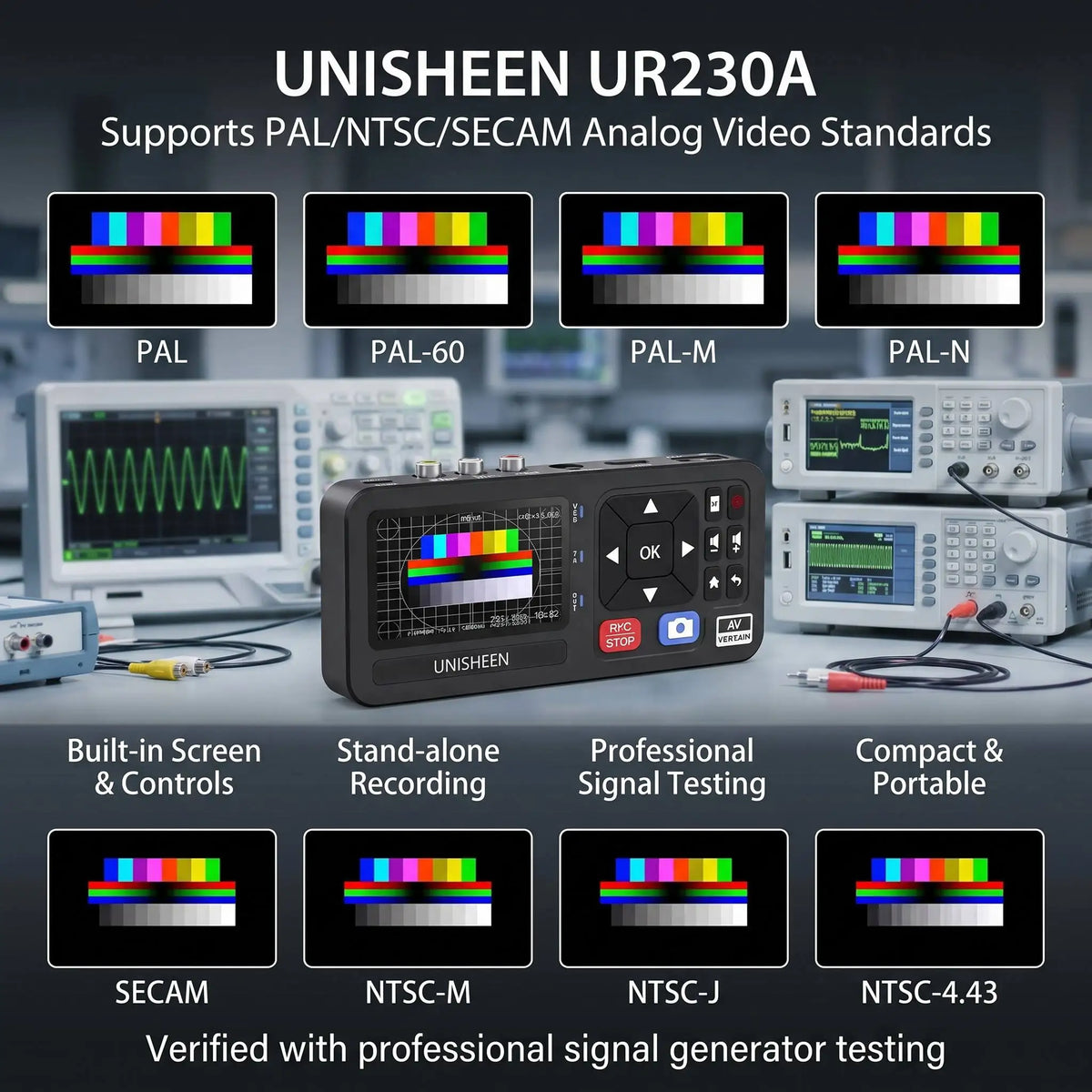 UNISHEEN Old Camcorder Converter Casette MP3 Reel Mini Small VHS Tape to Flash Digital Video Camera Recorder with 3" Screen