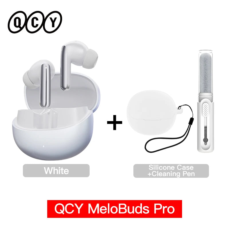 QCY MeloBuds Pro 46dB ANC Wireless Earphones Hi-Res LDAC Bluetooth 5.3 Earbuds 6 Mic Multipoint Connection in-Ear Detection