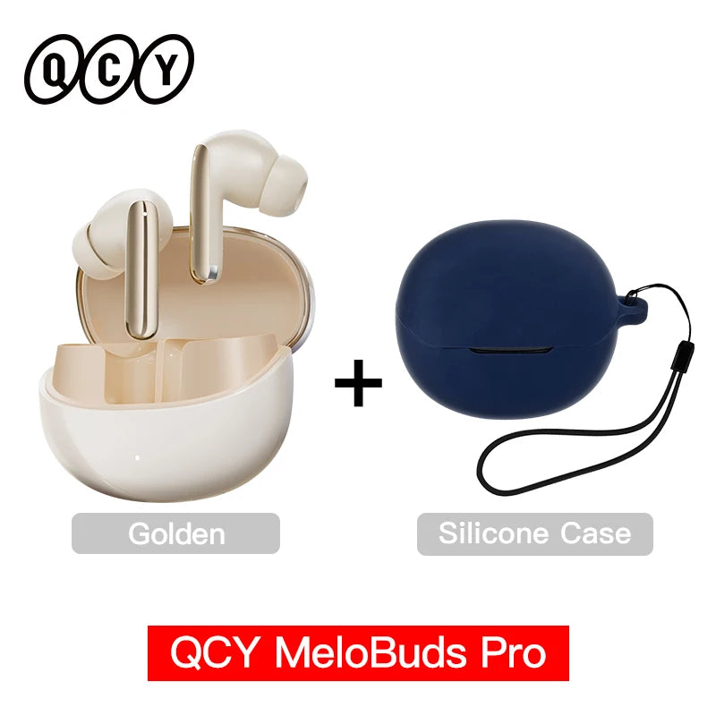 QCY MeloBuds Pro 46dB ANC Wireless Earphones Hi-Res LDAC Bluetooth 5.3 Earbuds 6 Mic Multipoint Connection in-Ear Detection