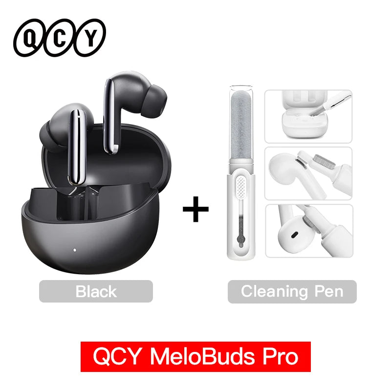 QCY MeloBuds Pro 46dB ANC Wireless Earphones Hi-Res LDAC Bluetooth 5.3 Earbuds 6 Mic Multipoint Connection in-Ear Detection