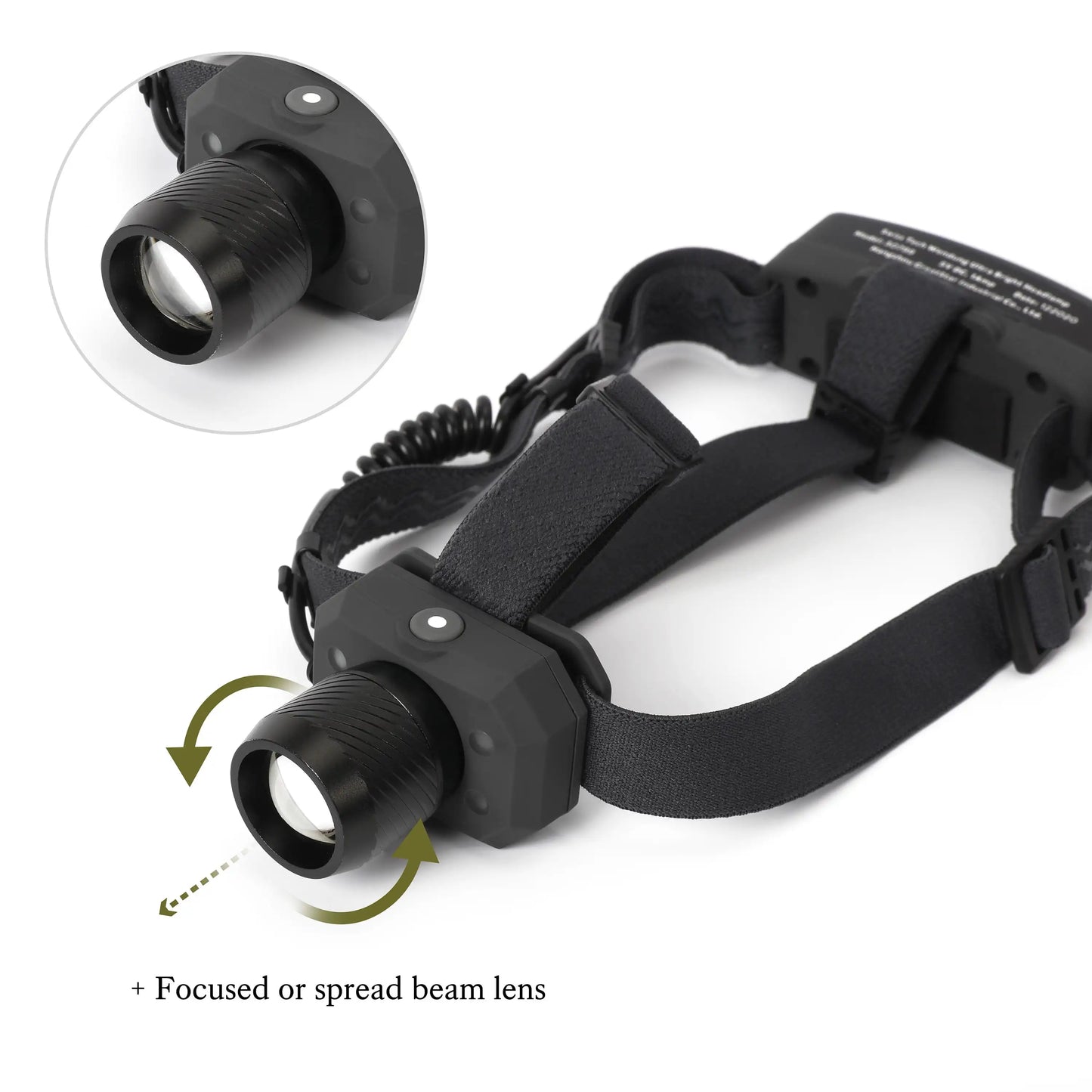Long-Range 500 Lumen Headlamp with UV Mode, Extended Battery Life, Essential for Extreme Adventures