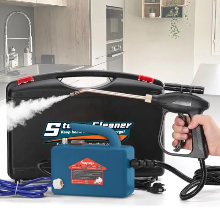 1700W High Pressure Steam Cleaner Handheld Portable Steam Washer for Grout Tile Car Auto Cleaning 110V