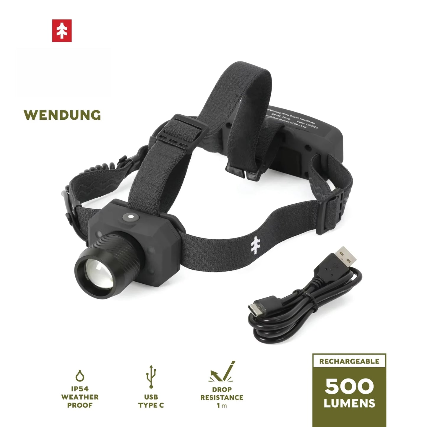 Long-Range 500 Lumen Headlamp with UV Mode, Extended Battery Life, Essential for Extreme Adventures