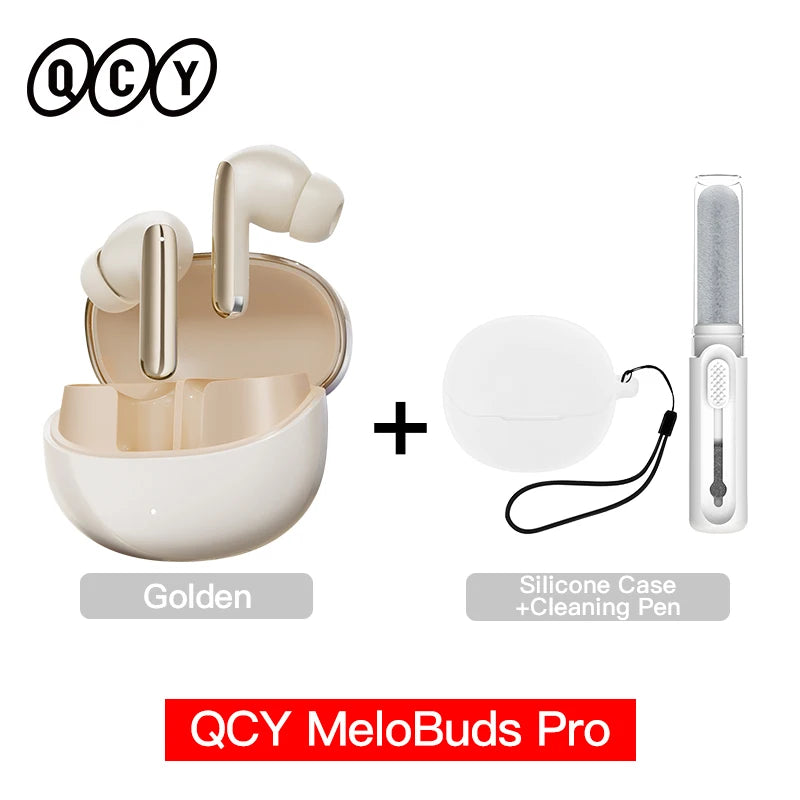 QCY MeloBuds Pro 46dB ANC Wireless Earphones Hi-Res LDAC Bluetooth 5.3 Earbuds 6 Mic Multipoint Connection in-Ear Detection