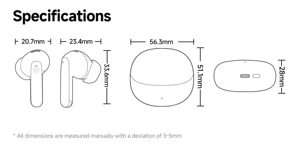 QCY MeloBuds Pro 46dB ANC Wireless Earphones Hi-Res LDAC Bluetooth 5.3 Earbuds 6 Mic Multipoint Connection in-Ear Detection