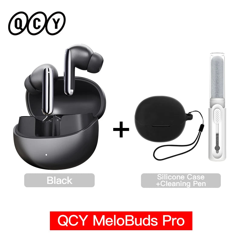 QCY MeloBuds Pro 46dB ANC Wireless Earphones Hi-Res LDAC Bluetooth 5.3 Earbuds 6 Mic Multipoint Connection in-Ear Detection