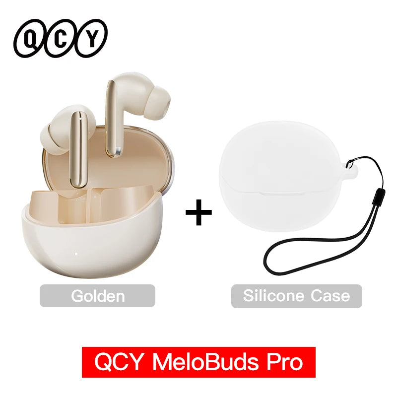QCY MeloBuds Pro 46dB ANC Wireless Earphones Hi-Res LDAC Bluetooth 5.3 Earbuds 6 Mic Multipoint Connection in-Ear Detection